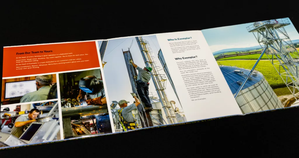 Exemplar sales brochure design