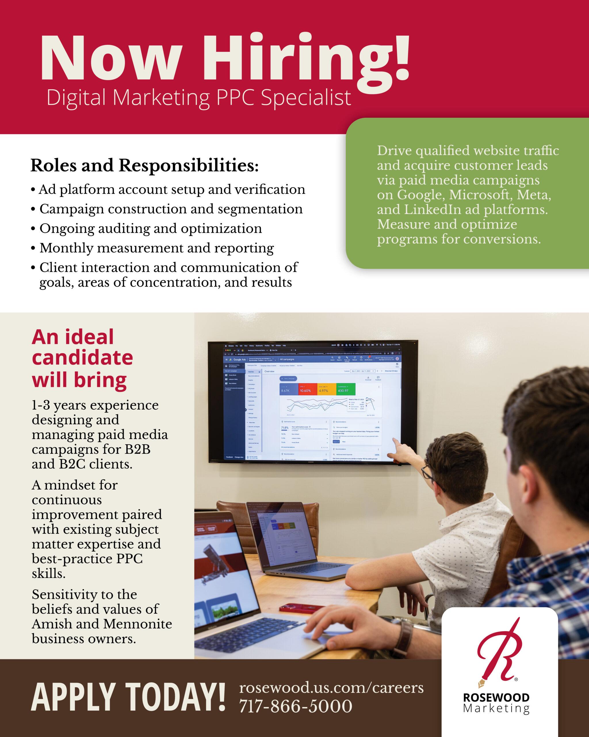 Careers Rosewood Marketing